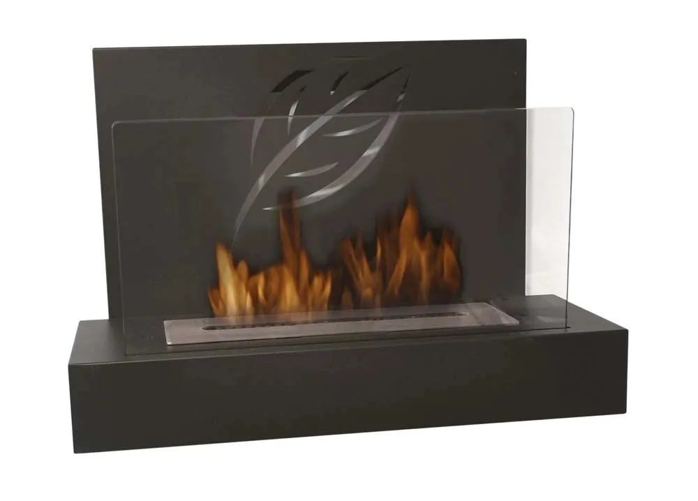 Camino bioetanolo da parete e da appoggio Maya 1,3 l - 2,5 kw/h nero