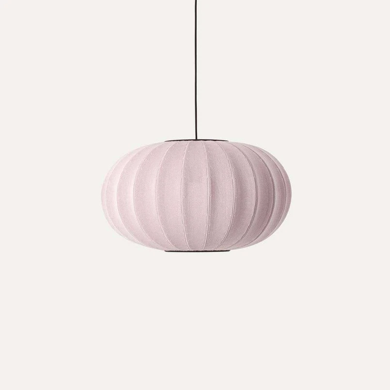 Knit-Wit 57 Oval Lampada a Sospensione Light Rosa - Made By Hand | Acquista online