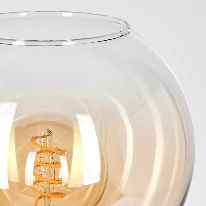 Koyoto Lampada a sfera, Lampada da scrivania, Lampada da tavolo Ambrato, Chiaro, 1-Luce