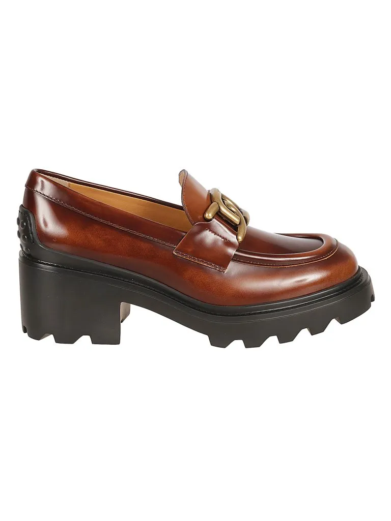 TOD'SGOMMA CARRO T60 08D CATENA BOMB.MET CUOIO SCURO