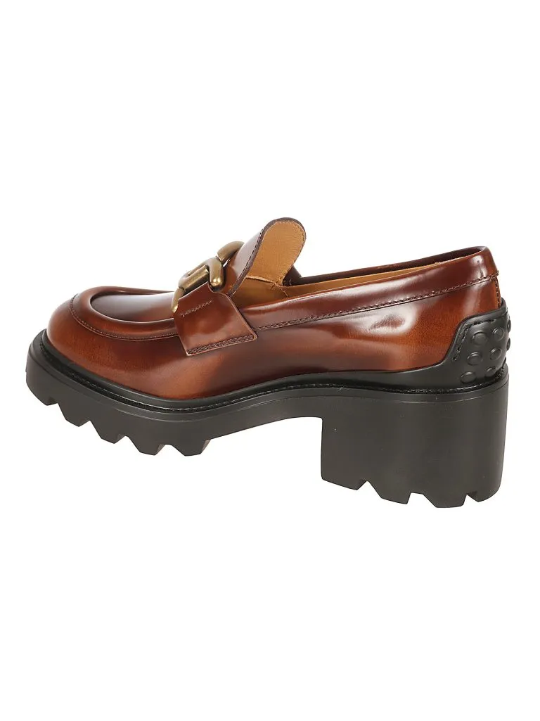 TOD'SGOMMA CARRO T60 08D CATENA BOMB.MET CUOIO SCURO